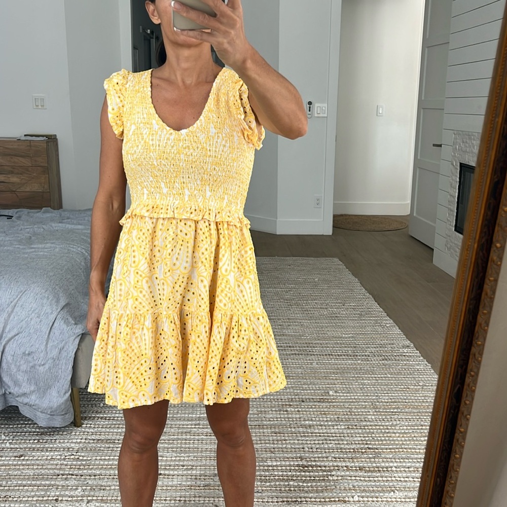 Elan smocked dress